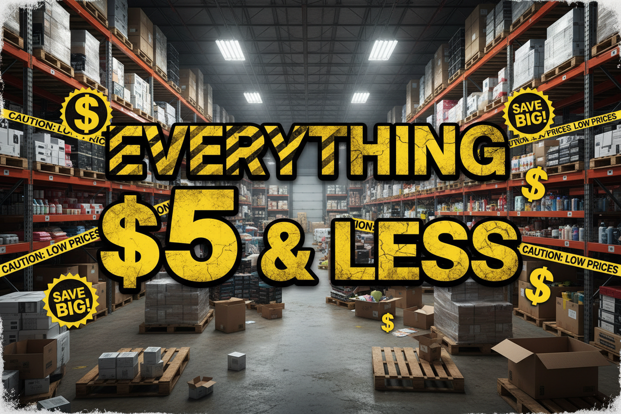 🛍️ Everything $5 & Less for liquidation shop 